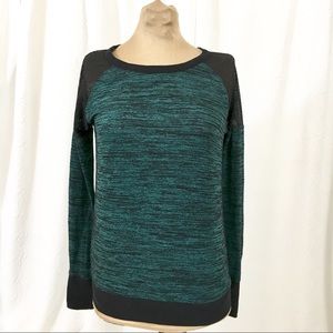 90 degree mesh shoulder long sleeve top